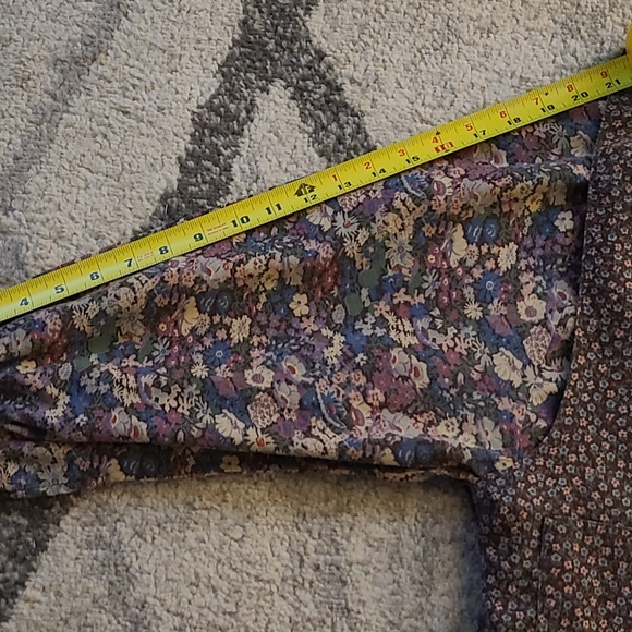 Vintage Floral 1970s Hippie Button Front Blouse - Picture 6 of 7